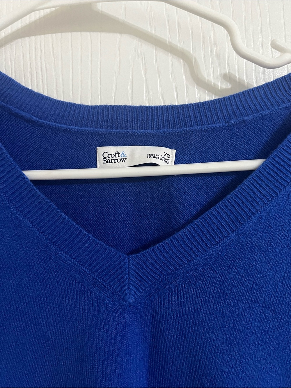 croft & barrow Royal Blue V-Neck Women's Sweater